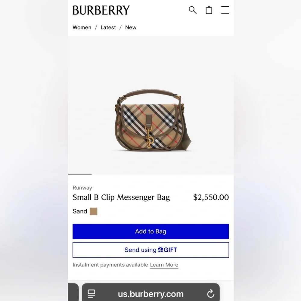 Burberry Burgundy Leather Shoulder Bag with Gold Hardware - Picture 10 of 10